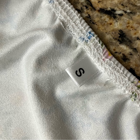 Sexy Floral Ribbon Strap Crop Top Lace Hippie Flower Ruffles Coquette  Cami S - Picture 9 of 12